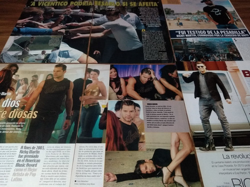(as046) Ricky Martin * Recortes Revistas Clippings (Usado)