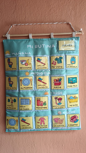 Agenda Visual Rutina Diaria Con 35 Pictogramas Agua Básico
