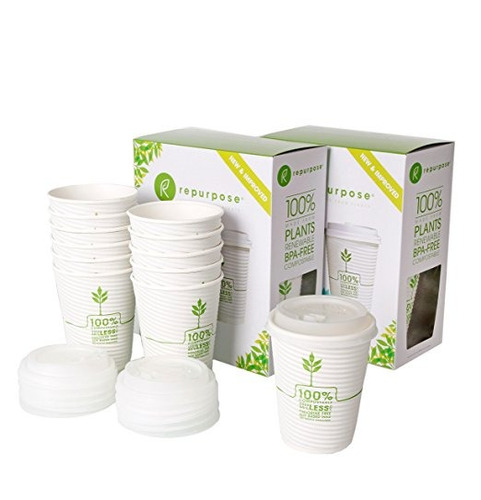 Reutilizar 100% Compostable Plant-based Taza Aislada Calient