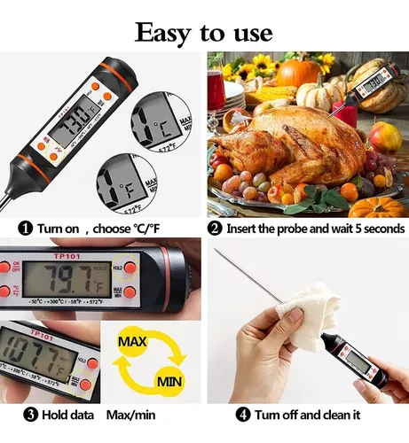 Termómetro Digital Cocina Punzón Temperatura Comida Tp300