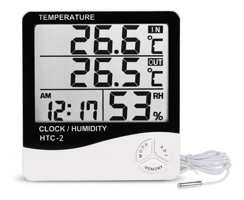 Termohigrometro Digital Htc-2 Sonda Temperatura Y Humedad