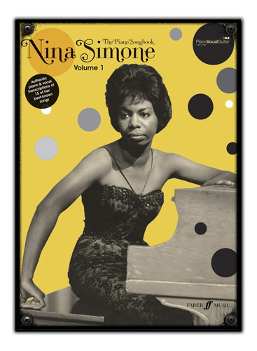 #594 - Cuadro Vintage 21 X 29 Cm / Jazz Piano Nina Simone