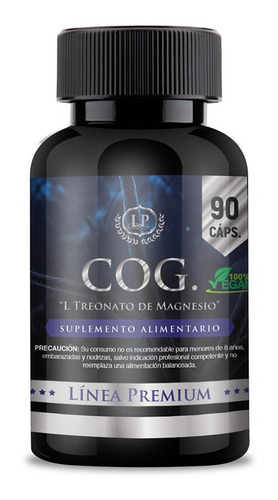 Cognitive - L Treonato De Magnesio - 90 Capsulas Premium