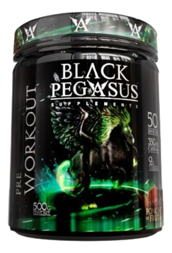 Óxido Nítrico Pre Entreno Black Pegasus 500g 50 Servicios