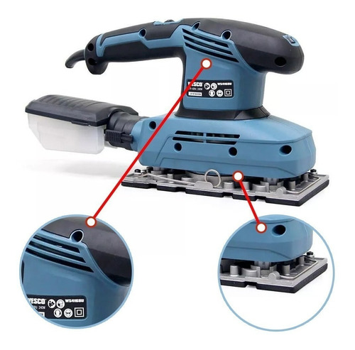 Lixadeira orbital Wesco WS4168 azul 240W 127V