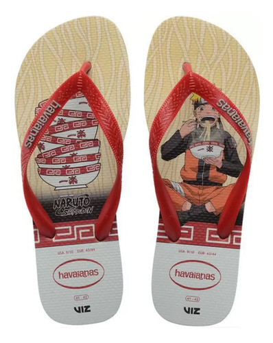 Chinelo Sandálias Havaianas Top Naruto Legítima N. Fiscal 