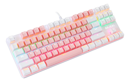 Ordenador De Usb Gaming Teclado Led Retroiluminado 87 Teclas