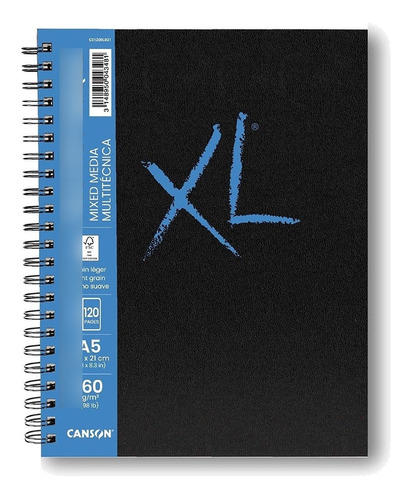 Canson Cuaderno Book Mix Media A5 160g 120h Anillado