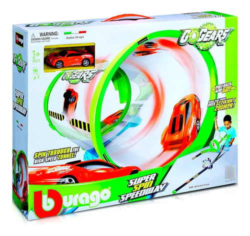 Pista De Autos Burago Gogears Super Spin Speedway 