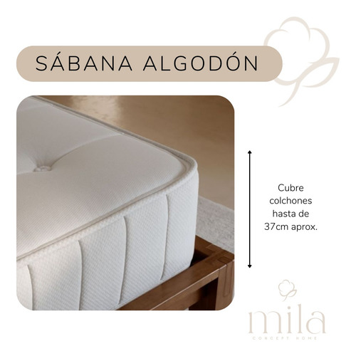 Juego De Sábanas De 160 Hilos Tamaño King Size Color Blanco Incluye 1 Sabana 1 Sabana Cubre Colchon 2 Fundas Almohada Marca Mila Home
