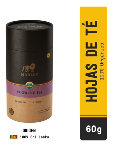 Marley · Spiced Chai Tea · Loose Leaf · Té Negro