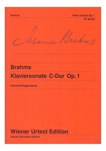 J. Brahms: Piano Sonata In C Major Op.1 / Klaviersonate C-du