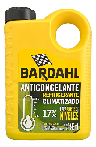 Bardahl Anticongelante Refrigerante Climatizado 946ml Verde Lima