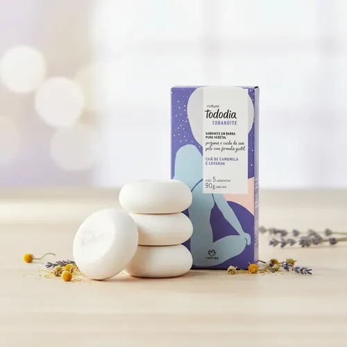 Kit 2 Cxs Sabonete Chá Camomila E Lavanda Natura Todanoite | Frete