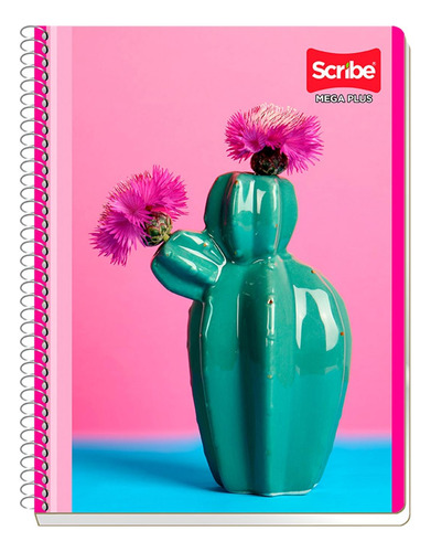 Cuaderno Francés Scribe Mega Plus Cuadro Chico 100 Hojas 5 P