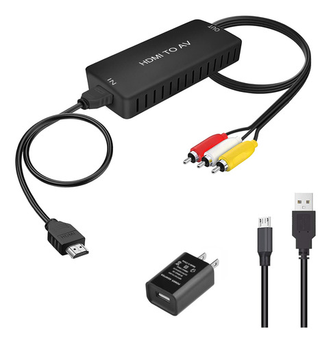 Convertidor Hdmi A Rca, Adaptador De Convertidor De Audio D.