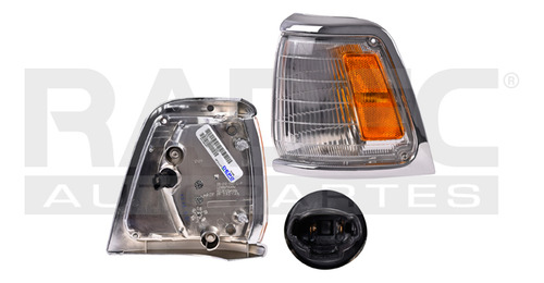 Cuarto Punta Ty Pick Up 89-91 Filo Cromado Liso C/foco Izq