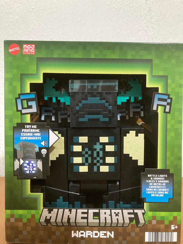 Warden Con Sonido Minecraft Mattel Chillador Sculk Nuevo