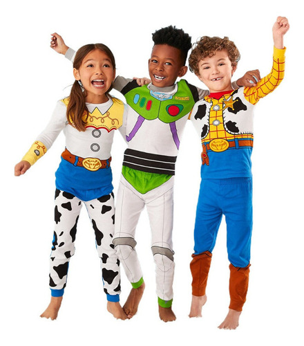 Pijama Woody Buzz Lightyear De Toy Story Para Niños
