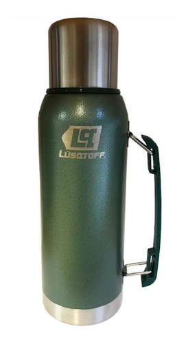 Termo 1 Litro Acero Inoxidable Lusqtoff Frio Y Calor Militar Color Verde
