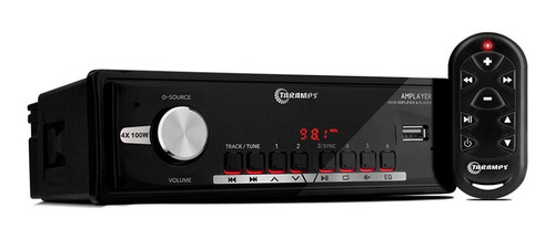 Rádio Player Mp3 4x100w 400w Bluetooth Usb Taramps Amplayer