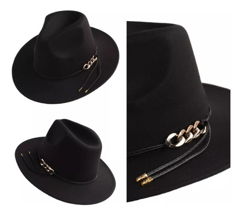 Sombrero Fedora En Paño Unisex