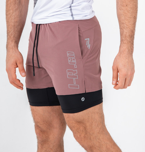 Short Con Calza Deportivo I Run Hombre Importado Premium