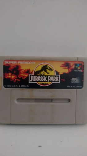 Fita Super Nintendo - Jurassic Park - 1992 (trekus Vintage)