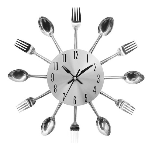12 Pulgadas De Cocina Tenedor Y Cuchara Reloj De Pared Reloj