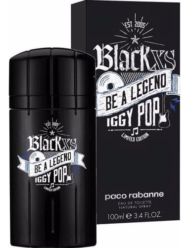 Perfume Black Xs Be A Legend Iggy Pop 100 ml - Selo Adipec