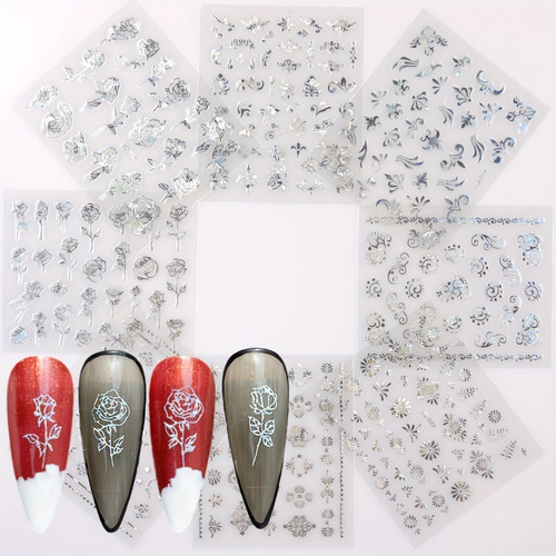 Paquete Combinado De Pegatinas Doradas For Uñas,