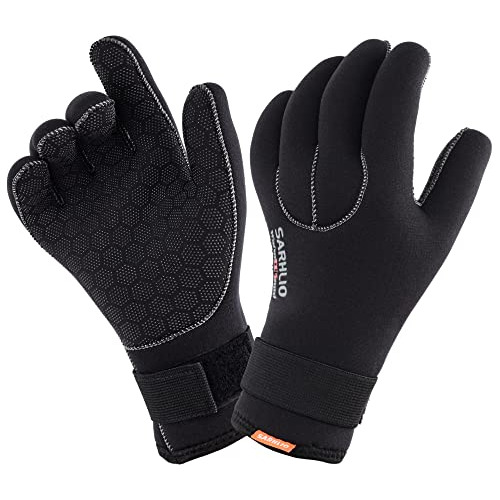 Guantes De Agua Sarhlio 5mm Neoprene Warmer Wetsuit Winter G