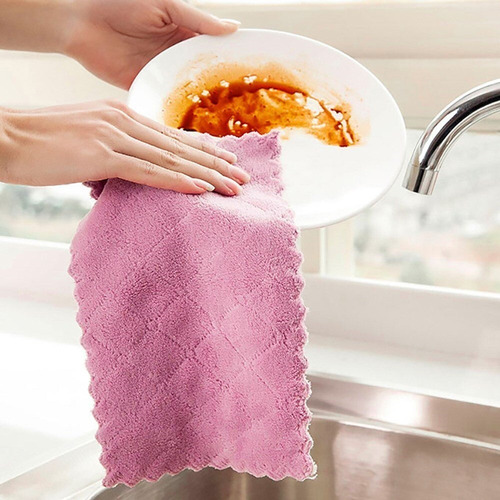 Toalla De Cocina, Tela De Microfibra, Trapos Absorbentes De