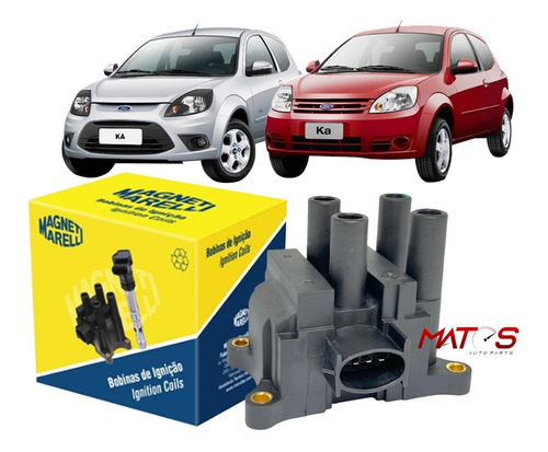 Bobina De Ignição Ford Ka Gl 1.0 8v 2005 2006 Zetec Original