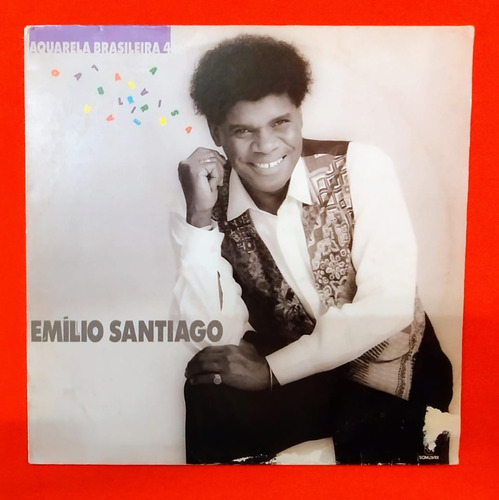 Lp Disco De Vinil Emilio Santiago Aquarela Brasileira 4