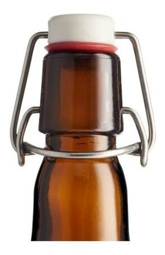 8 Garrafa Para Cerveja Com Tampa Flip Top Belga 550ml