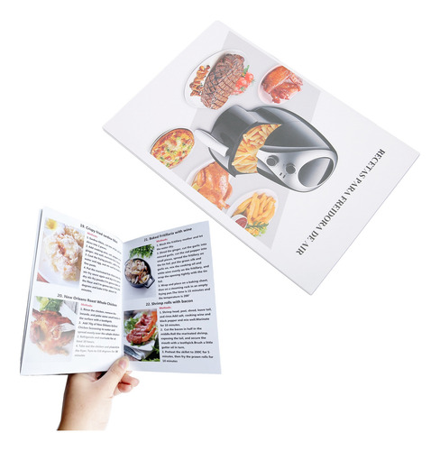 Libro De Cocina Air Fryer, 32 Recetas, Imágenes En Color, Co