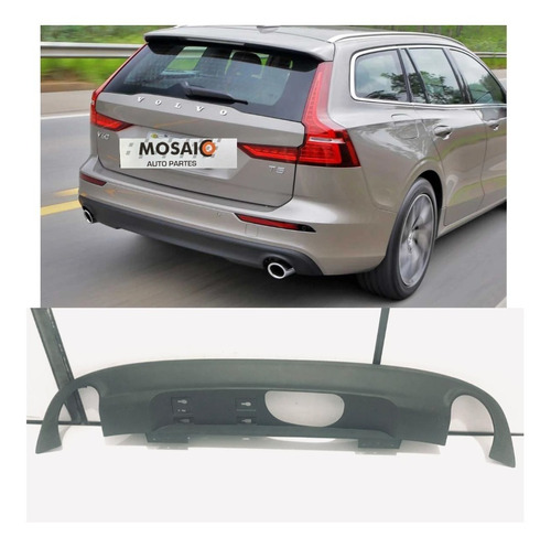 Spoiler Parachoque Traseiro Volvo V60 T5 2018 2019 Original