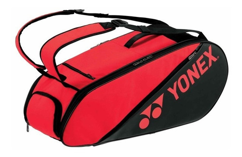 Raquetero Yonex Active 6r Black Red 2021 Tennis Badminton