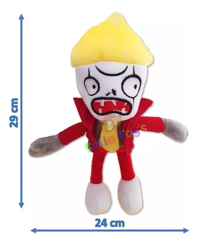 Peluche Zombie Mimo Kshong Traje Rojo Plantas Vs Zombies Cal