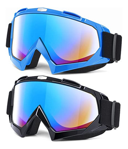 Mambaout Gafas De Motocross Para Adultos, Paquete De 2 Gafas