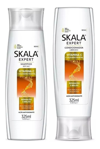 Kit Skala Shampoo Y Acondicionador Vitamina C+colageno 325ml