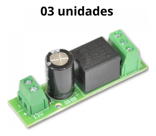 Módulo Relé Auxiliar 12v Central Motor Luz Trava Hombrus 3un