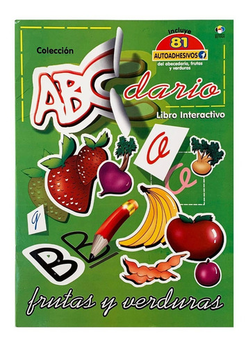 Libro Con Stickers Asociación De Letras Con Frutas/verduras