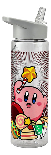 Kirby Pink Puff 24 Oz. Botella De Agua Uv Tritan De Pared S