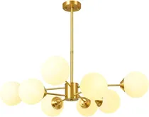 Comprar Lampara Colgante Techo 8 Globo Vidrio Moderna Elegante Spot