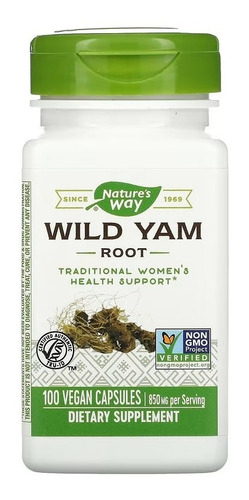 Nature's Way Raíz De Ñame Silvestre Wild Yam 425 Mg X 100c