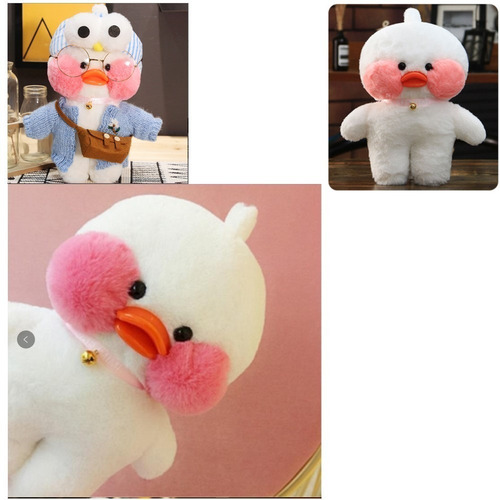 Imagen 5 de 10 de Peluche De Pato Amarillo Lalafanfan Kawaii