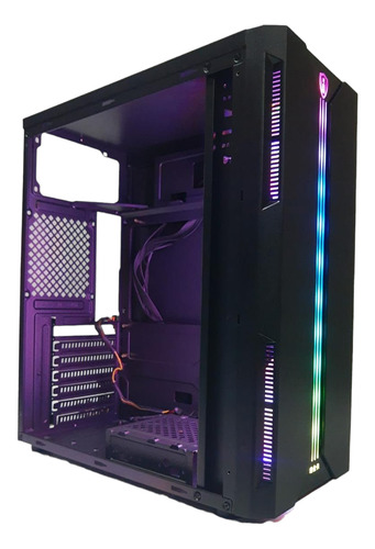 Gabinete Gamer Glass Mid Tower Con Cooler/ Rgb Atx-m-atx