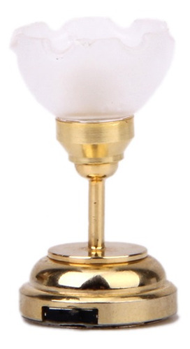 1:12 Casa De Muñecas Miniatura Led Lámpara De Techo